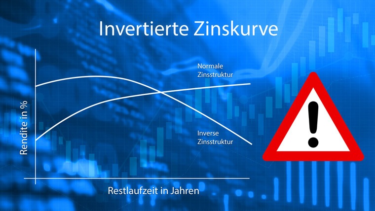 Alarmsignal „invertierte Zinskurve