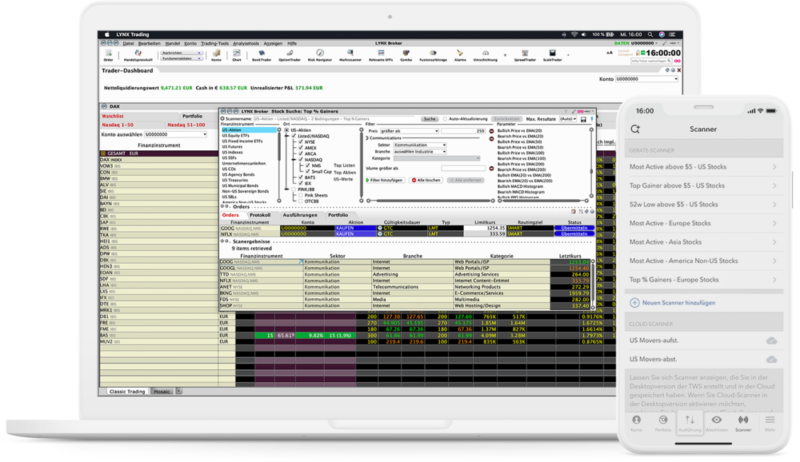 Scannen Sie die Märkte gezielter mit dem MarktScanner Trading Tool Trading Tool: MarktScanner