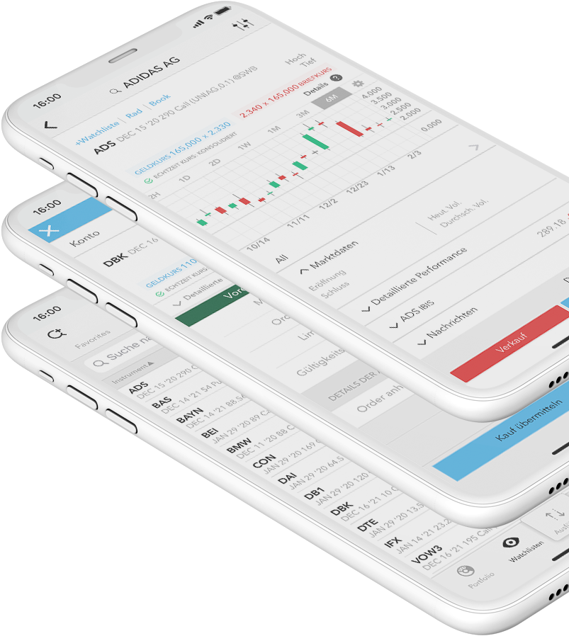 Optionsscheine Trading App