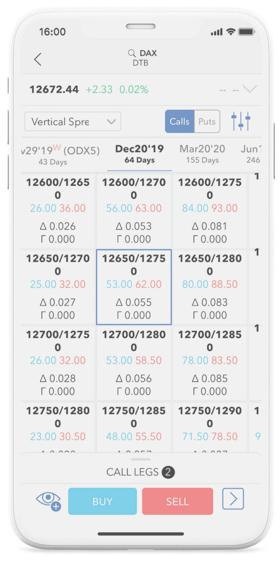 LYNX Trading Apps - mobil mit den Spread-Vorlagen Optionstrategien vergleichen LYNX Trading Apps - mobil mit den Spread-Vorlagen Optionstrategien vergleichen