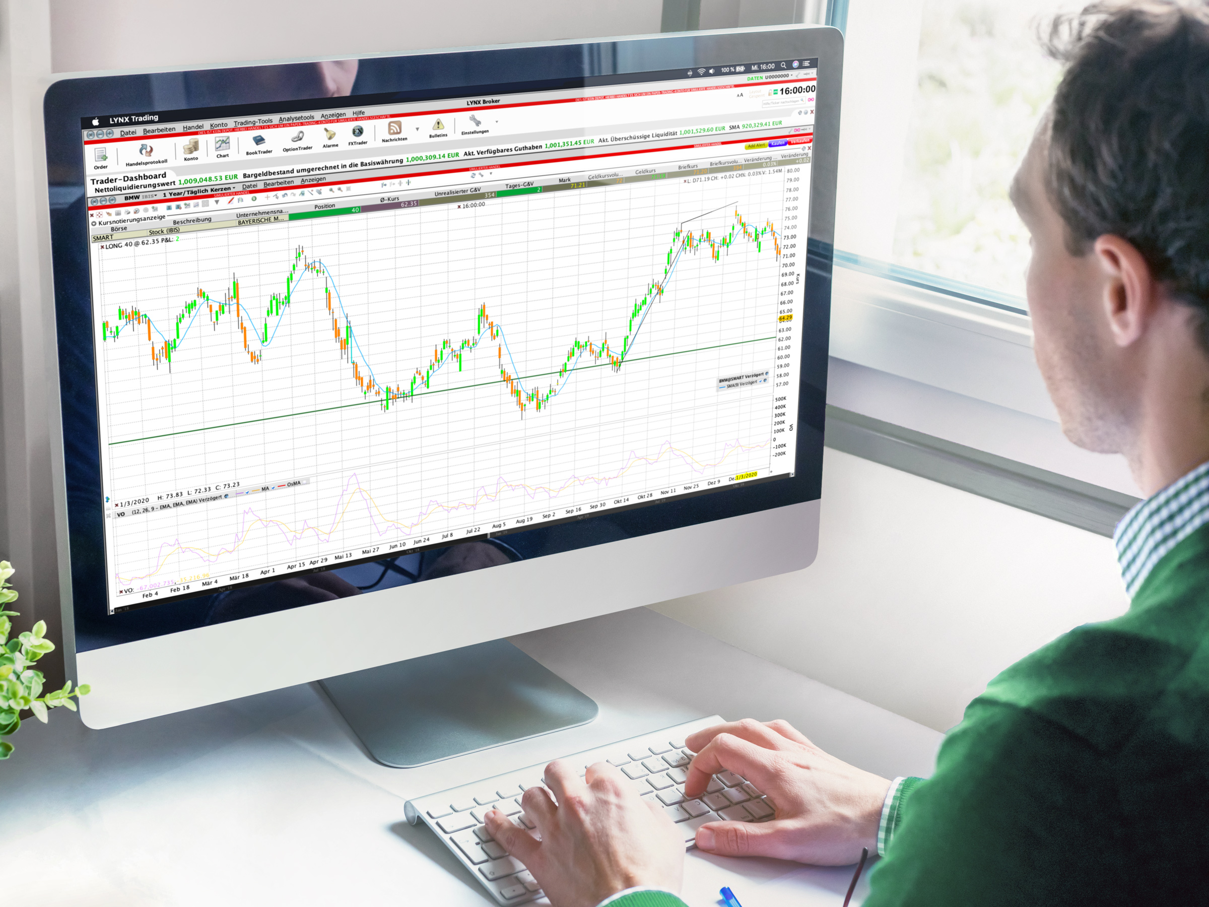 Legen Sie sich ein kostenloses Demokonto für Aktien an Aktien Demokonto