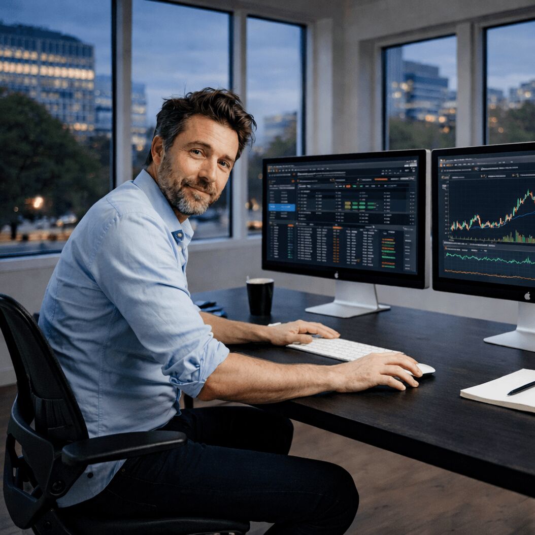Man at the TWS | Interactive Brokers &uuml;ber LYNX